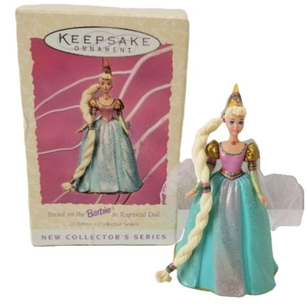 Vintage 1997 BARBIE RAPUNZEL DOLL‎ Ornament Collector Series Hallmark